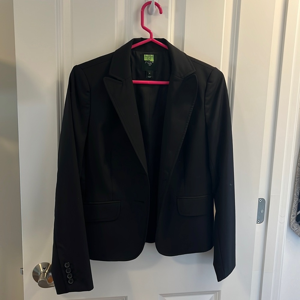 J Crew Size 2 black suit - jacket and skirt